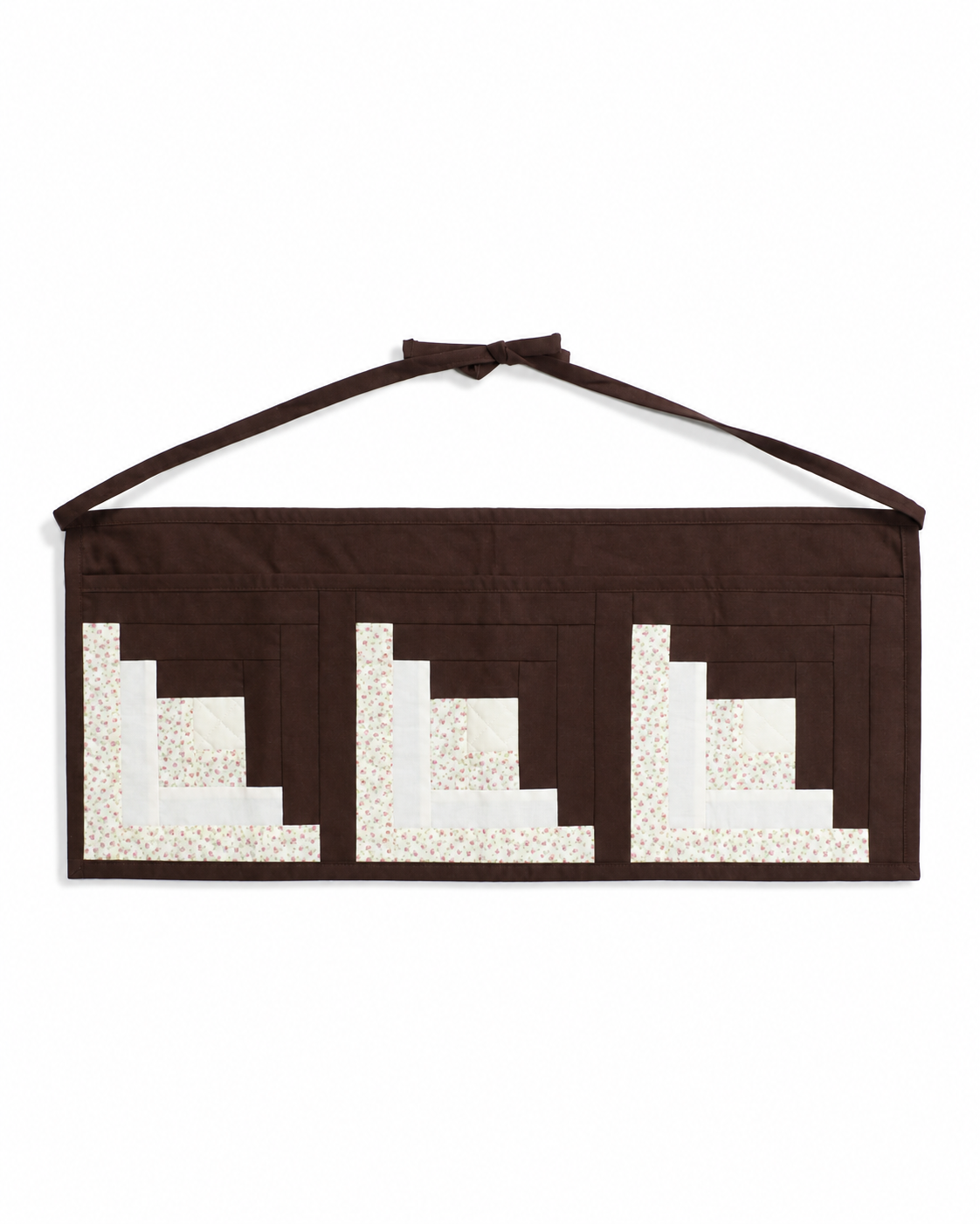 【HOUSE QUILT】 / APRON（SQUARE）＜LOG CABIN＞　※受注生産アイテムとなります。
