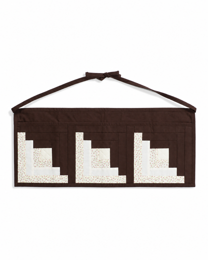 【HOUSE QUILT】 / APRON（SQUARE）＜LOG CABIN＞　※受注生産アイテムとなります。
