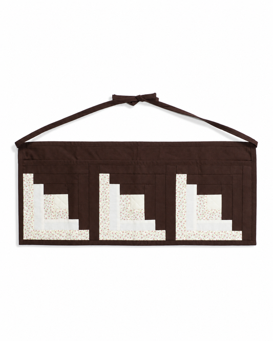 【HOUSE QUILT】 / APRON（SQUARE）＜LOG CABIN＞　※受注生産アイテムとなります。