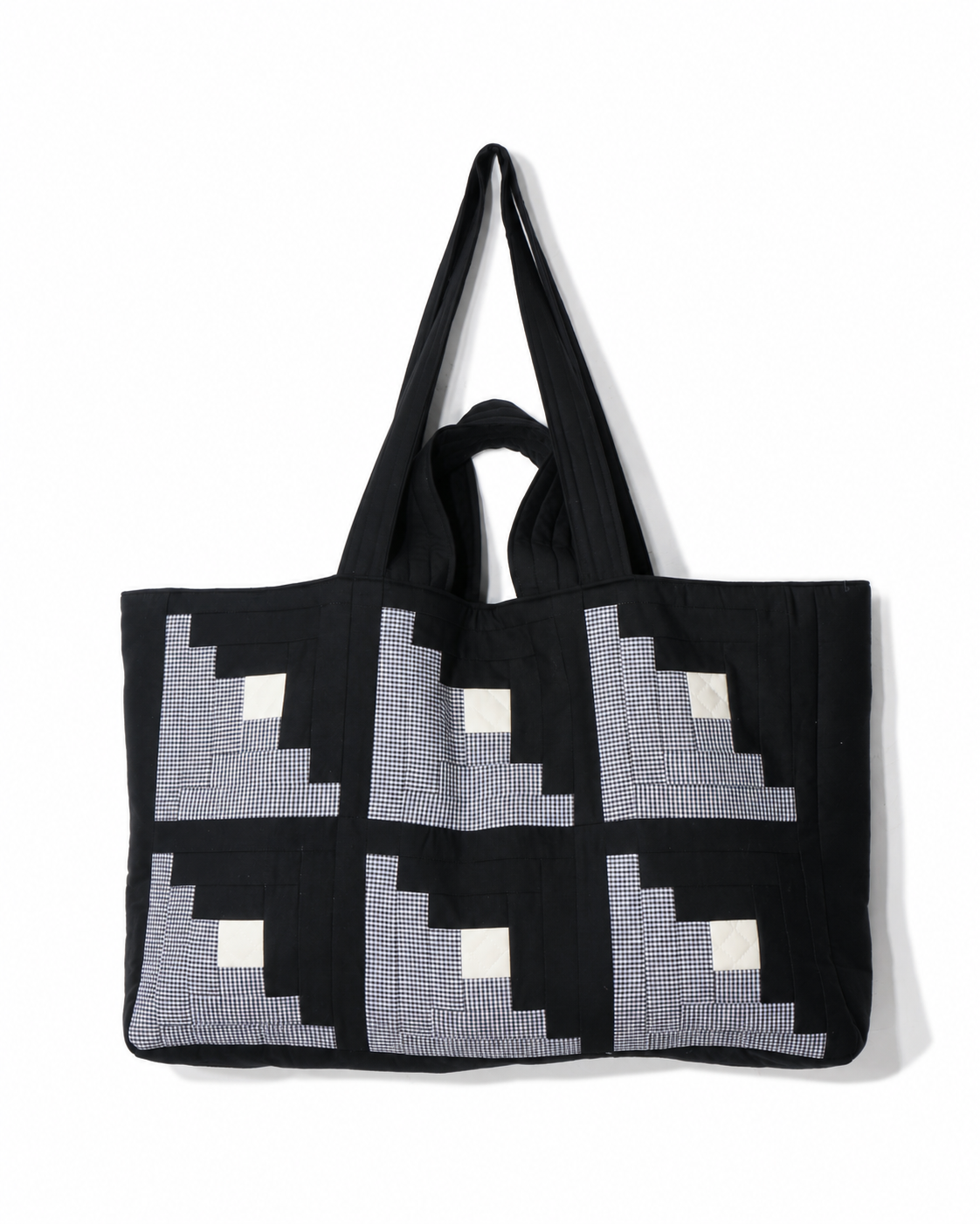 【HOUSE QUILT】 / BIG TOTE BAG＜LOG CABIN＞　※受注生産アイテムとなります。