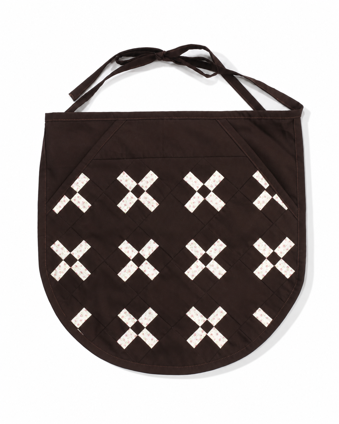 【HOUSE QUILT】 / APRON（ROUND）＜CROSS＞　※受注生産アイテムとなります。