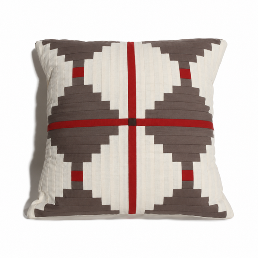 【HOUSE QUILT】 / CUSHION COVER＜HOUR GRASS＞　※受注生産アイテムとなります。