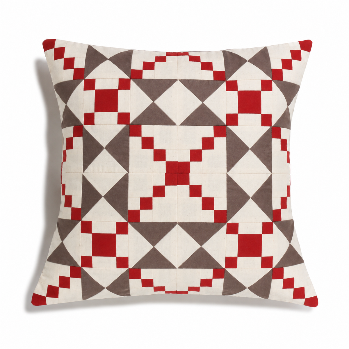 【HOUSE QUILT】 / CUSHION COVER＜PATCH STAR＞　※受注生産アイテムとなります。