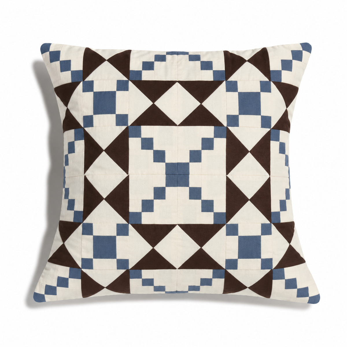 【HOUSE QUILT】 / CUSHION COVER＜PATCH STAR＞　※受注生産アイテムとなります。