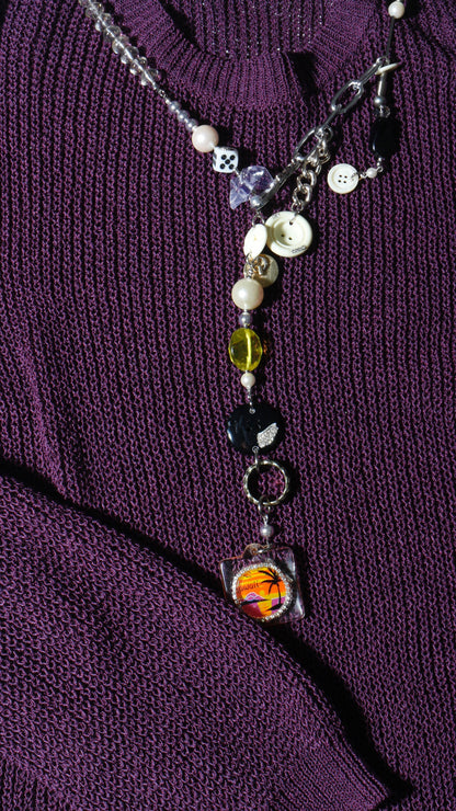 【LEO GON'DO】ROSARY Necklace No,3 PEARL / DICE / GRAPHIC