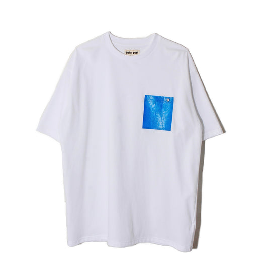 Blue Seat Pocket T-Shirt /white