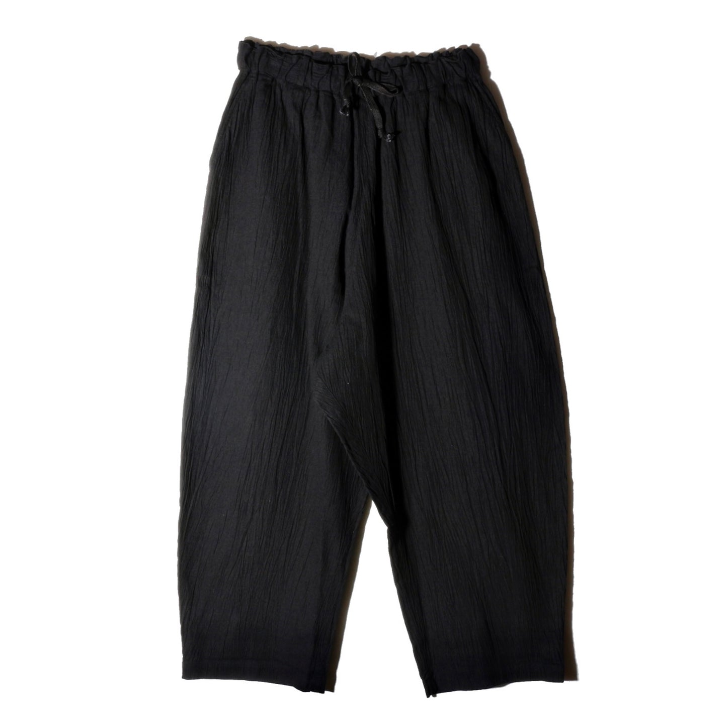 強撚竹パンツ / 黒