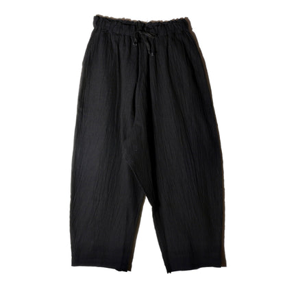 強撚竹パンツ / 黒
