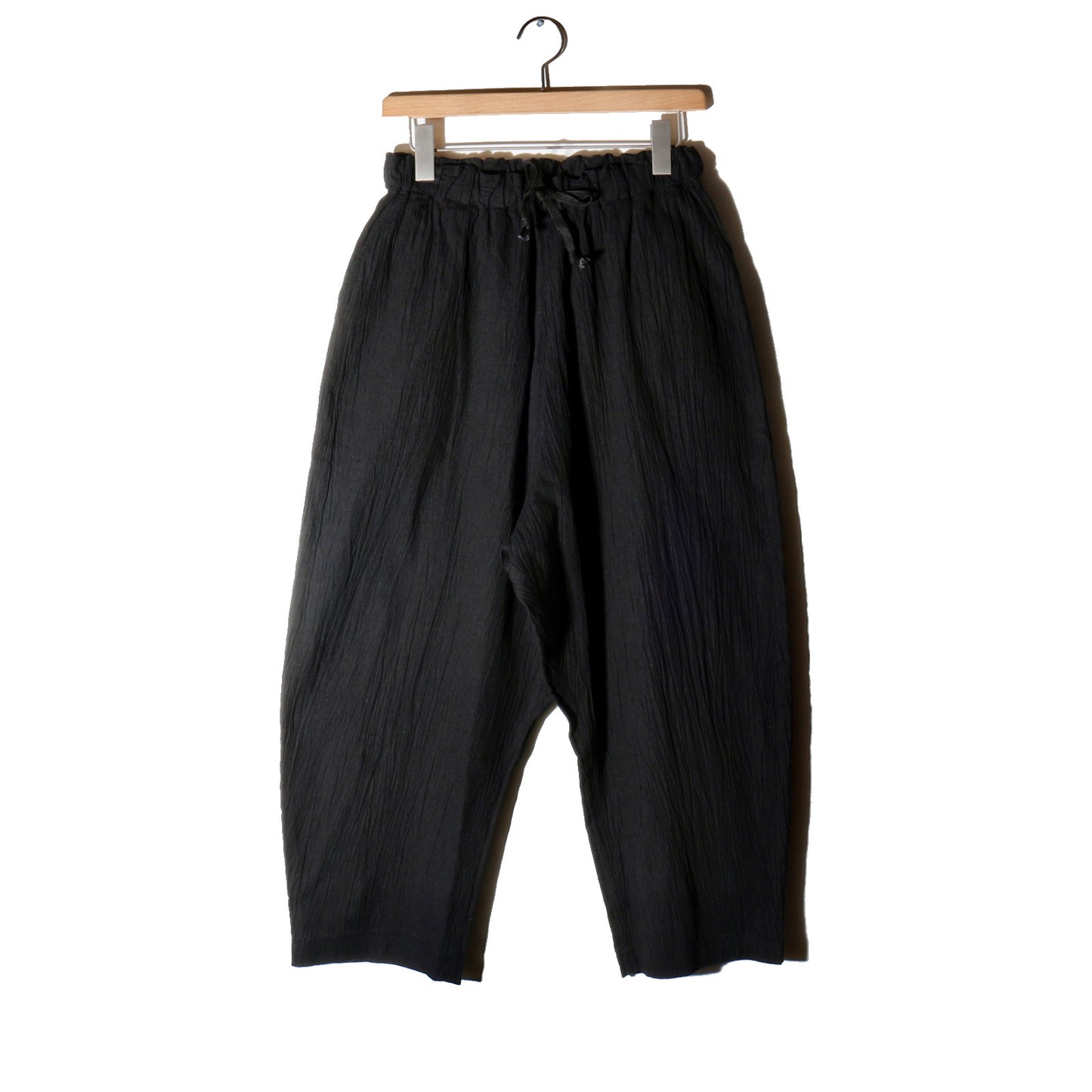 強撚竹パンツ / 黒