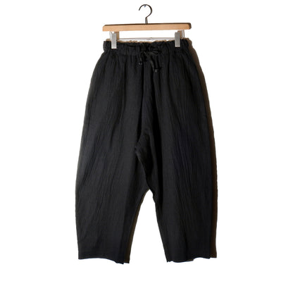 強撚竹パンツ / 黒