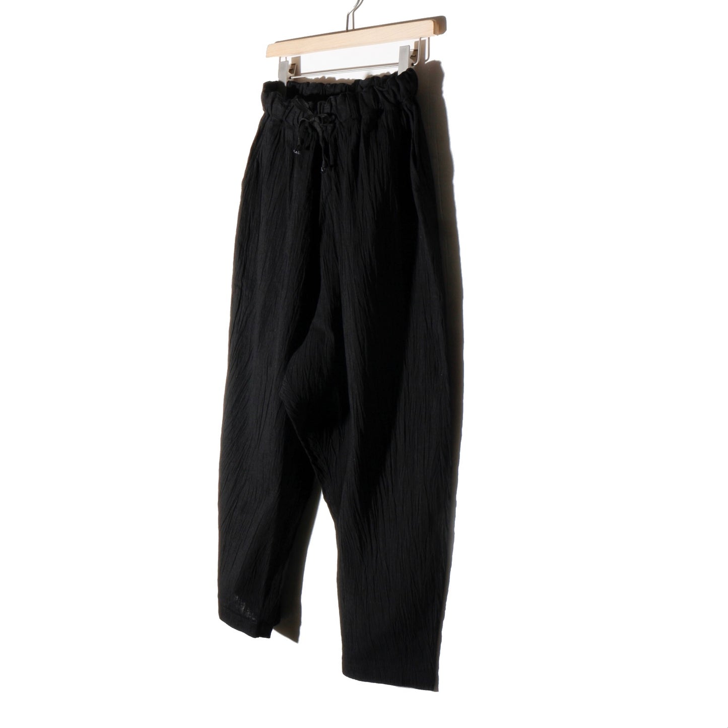 強撚竹パンツ / 黒