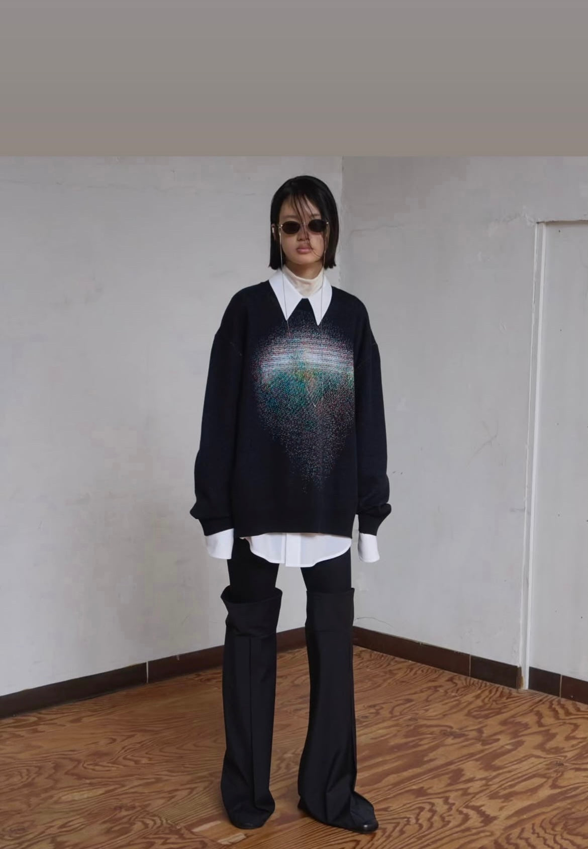 Photon_Knit_Sweater / black