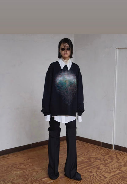 Photon_Knit_Sweater / black