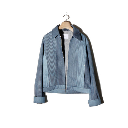 Mirage_ Bleach_Denim_Jacket / navy
