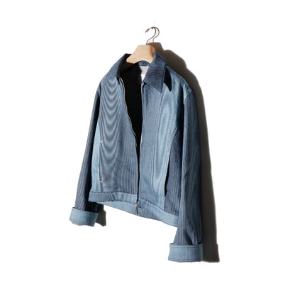 Mirage_ Bleach_Denim_Jacket / navy