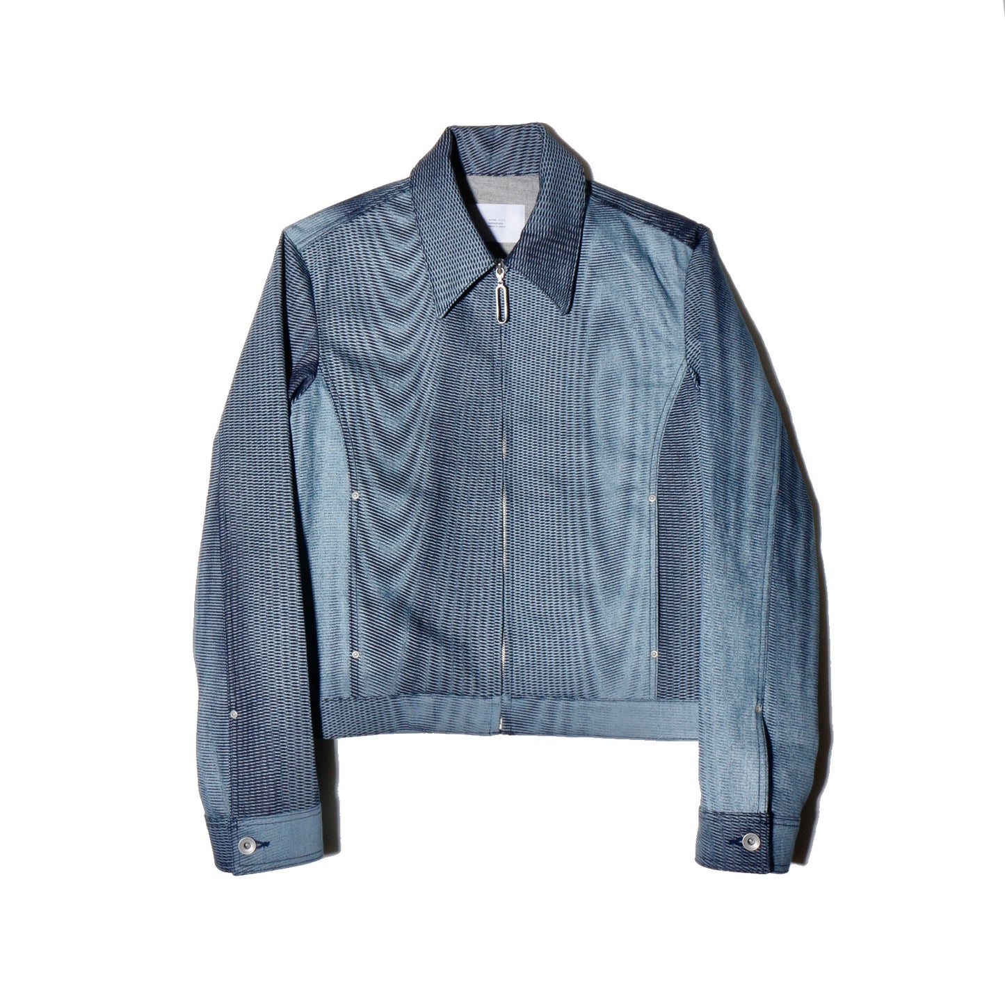 Mirage_ Bleach_Denim_Jacket / navy