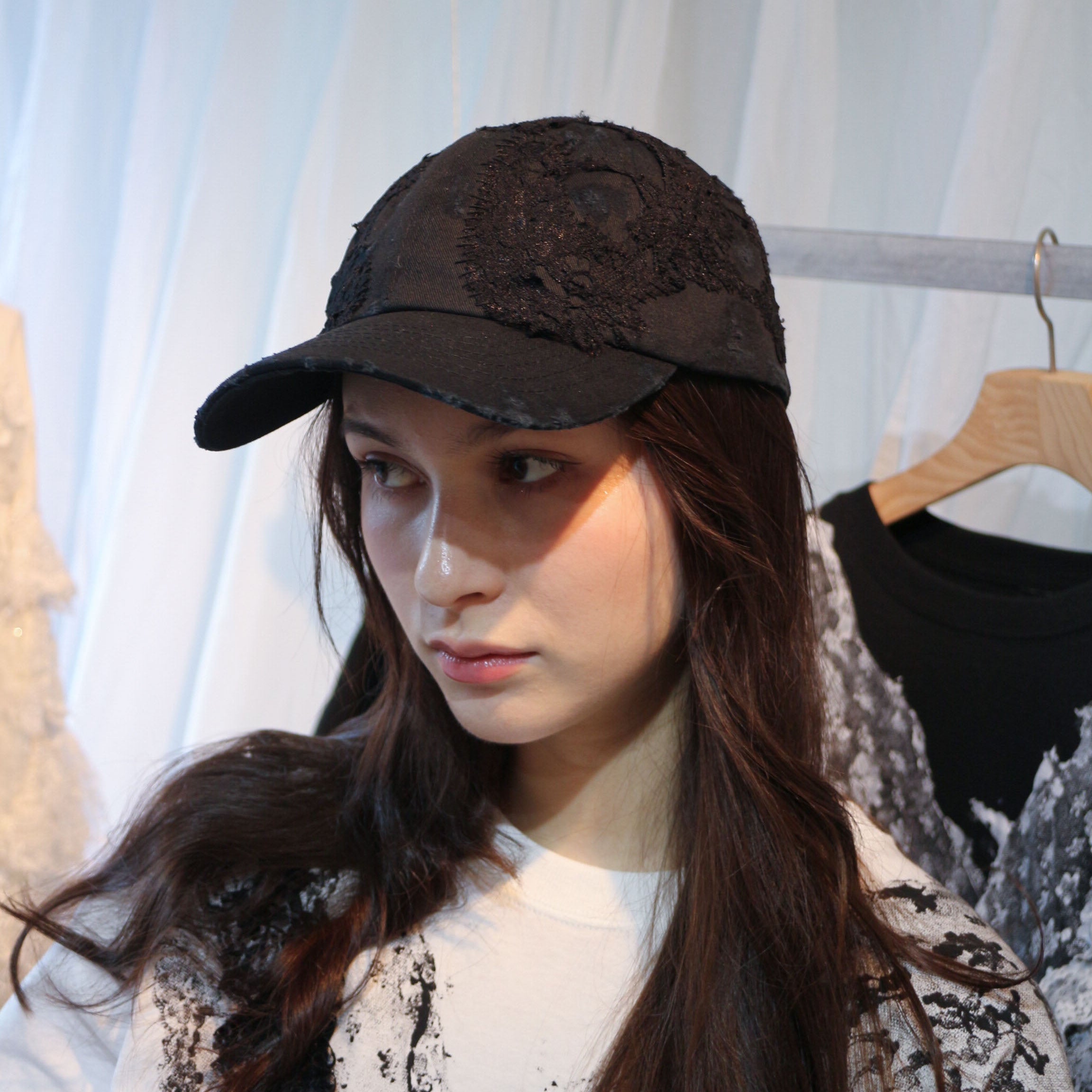 Open Atelier】HANA YAGI/Lace collage Cap＜Lace patch