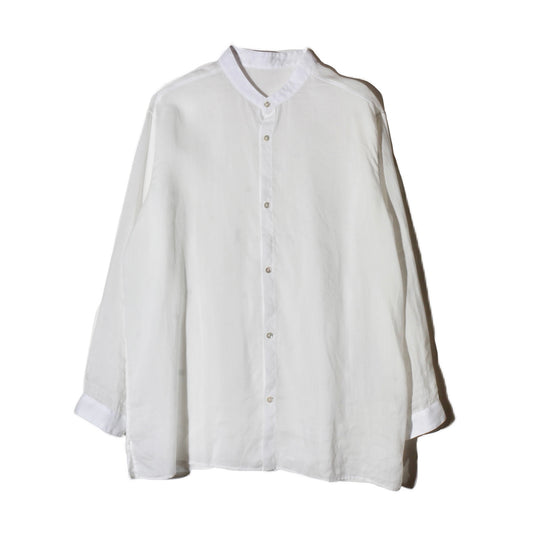 ラミーシルクシャツ /　白