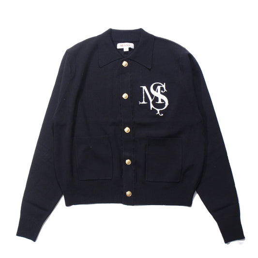 M.S. CREST CARDIGAN / bk