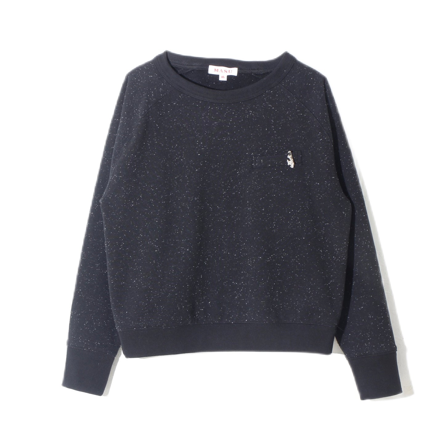 BOAT NECK SWEAT SHIRT /bk