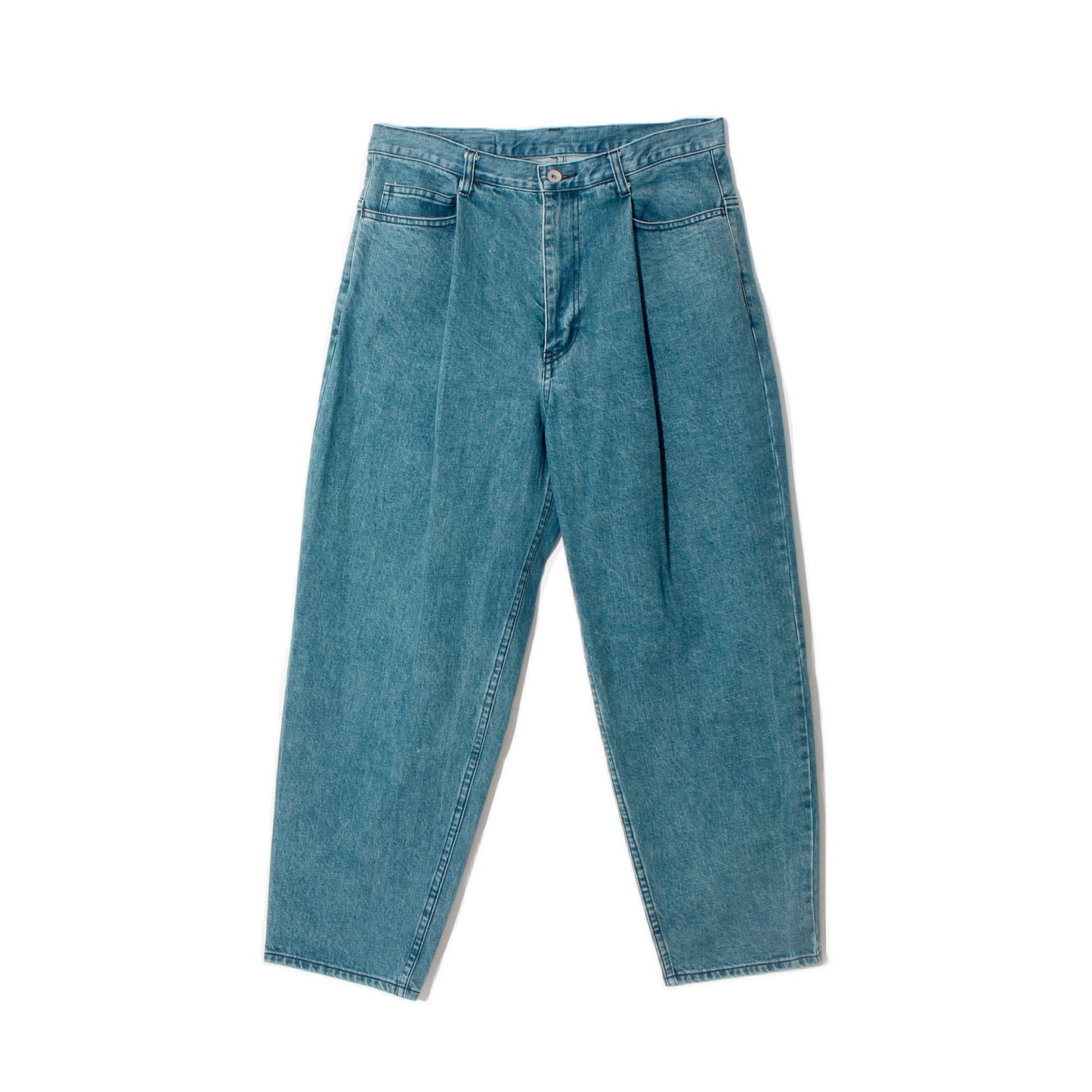 WASHED AGING DENIM PANTS