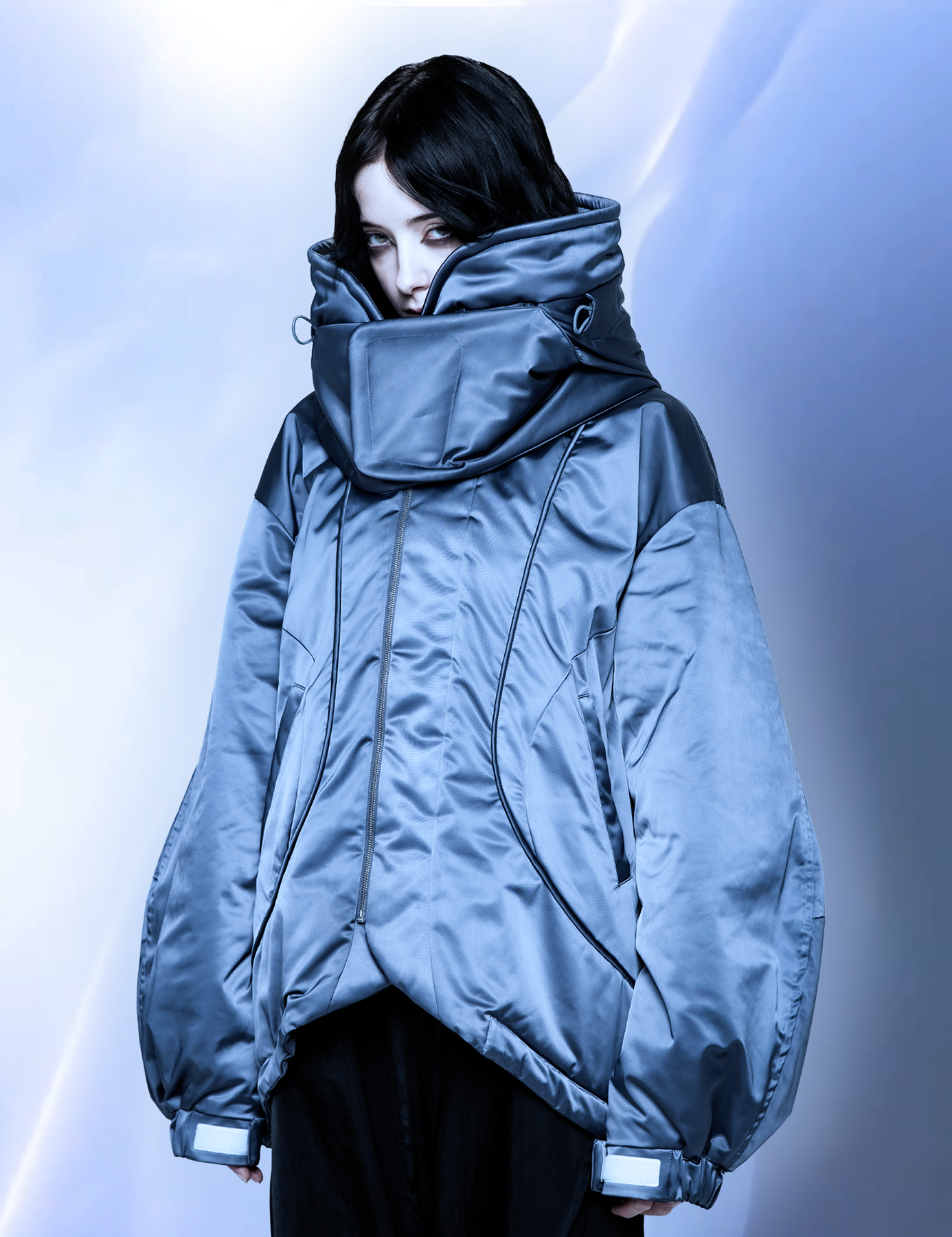 Chloma シェルターコート:round model シェルターコート:round model /アビスネイビー – MIKIRIHASSHIN