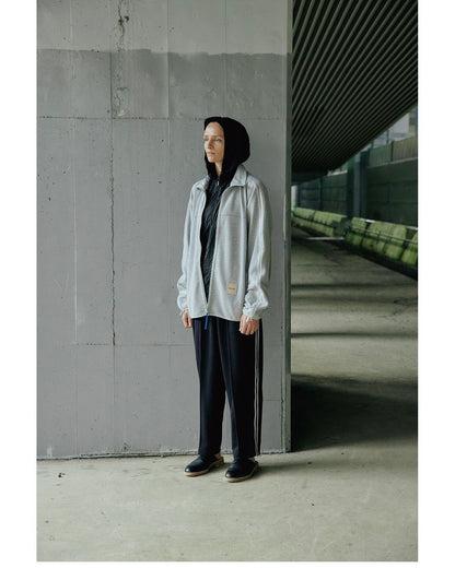 line track pants / black