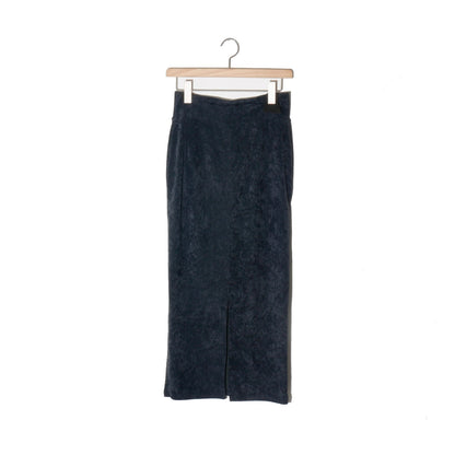 Lunar Velour Skirt / charcoal