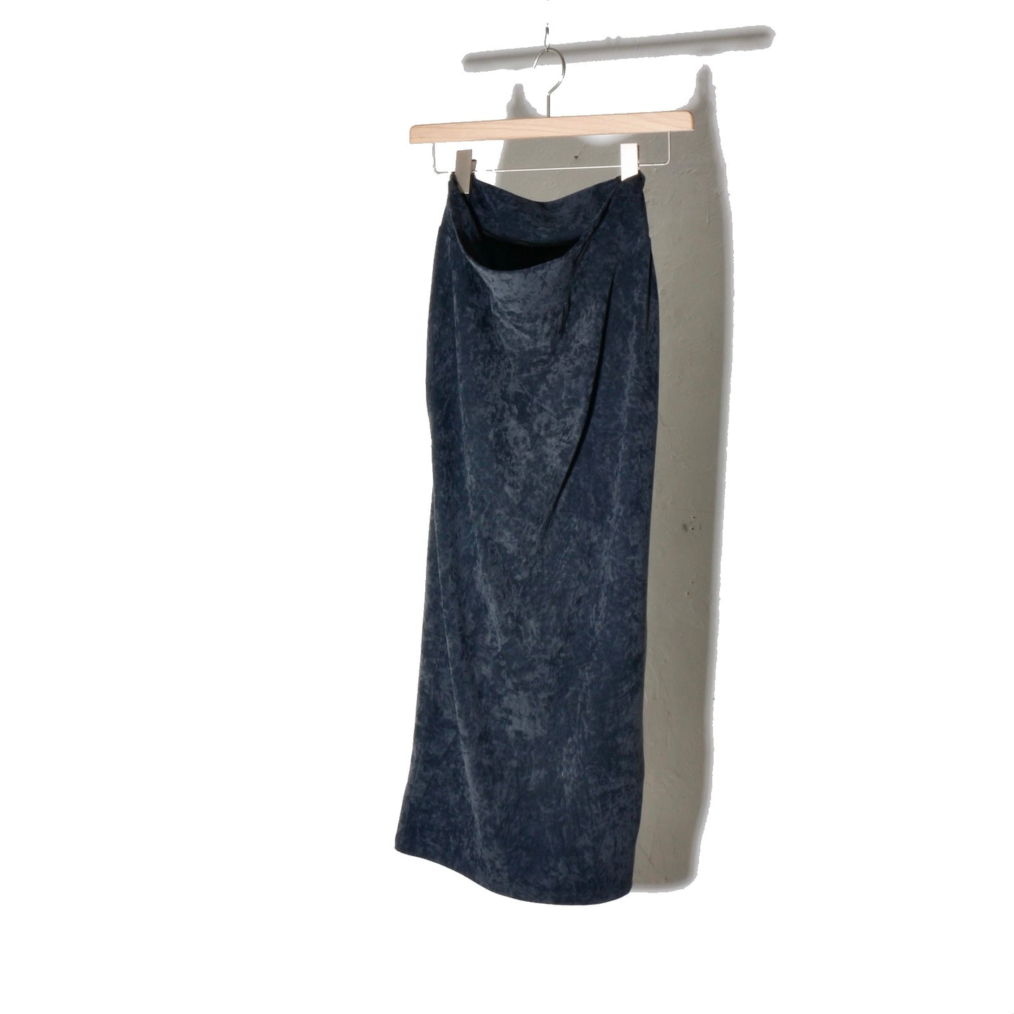 Lunar Velour Skirt / charcoal