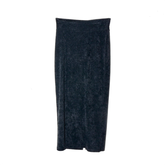 Lunar Velour Skirt / charcoal