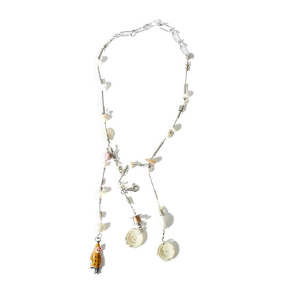 【LEO GON'DO】ROSARY Necklace No,4 IVORY BUTTON / LITTLE MAN