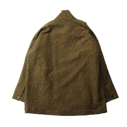 Moss Jacquard Cottonwool Jacket /  MUSTARD