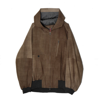 Uneven Dyed Wool Jacket  / yellow