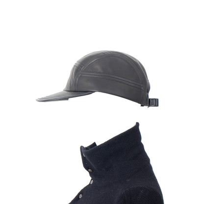 nir / patchwork leather cap