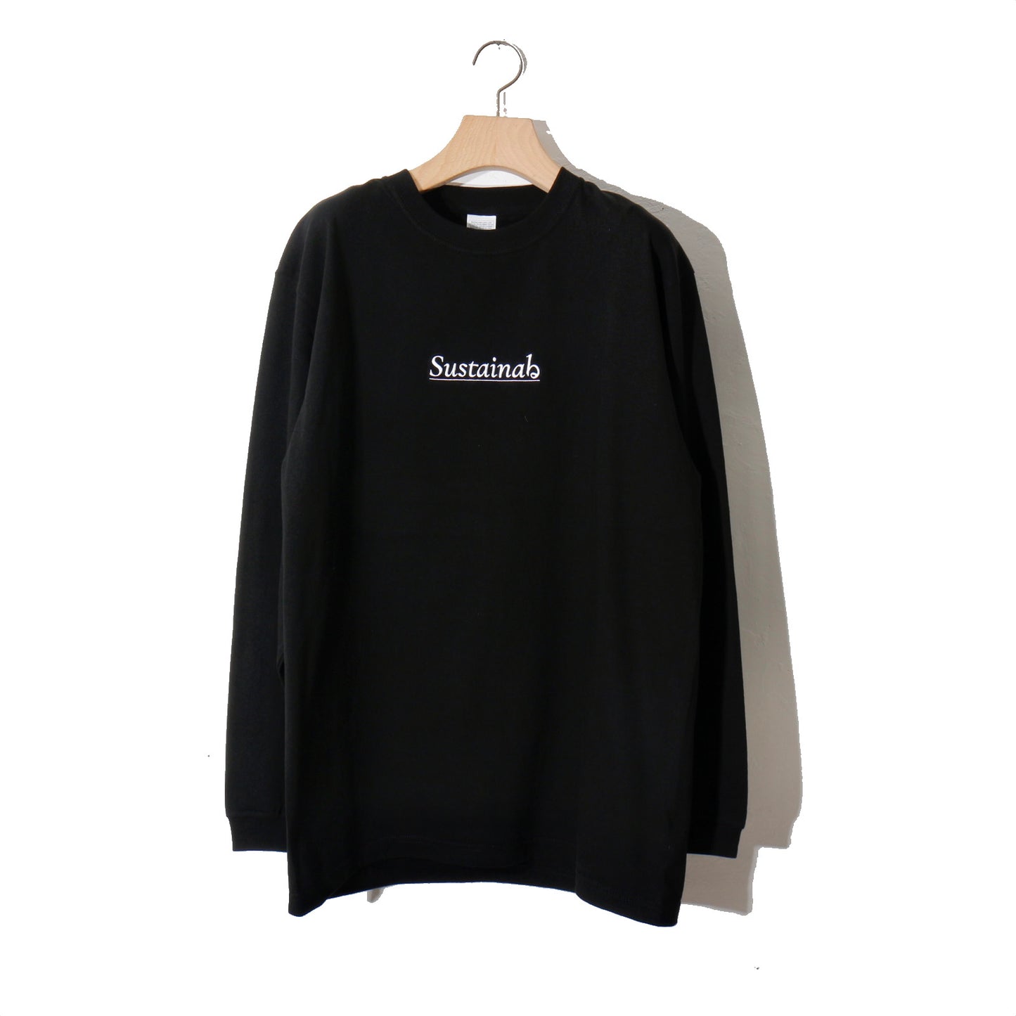 Sustainabる  / L/S T-shirt. / bk
