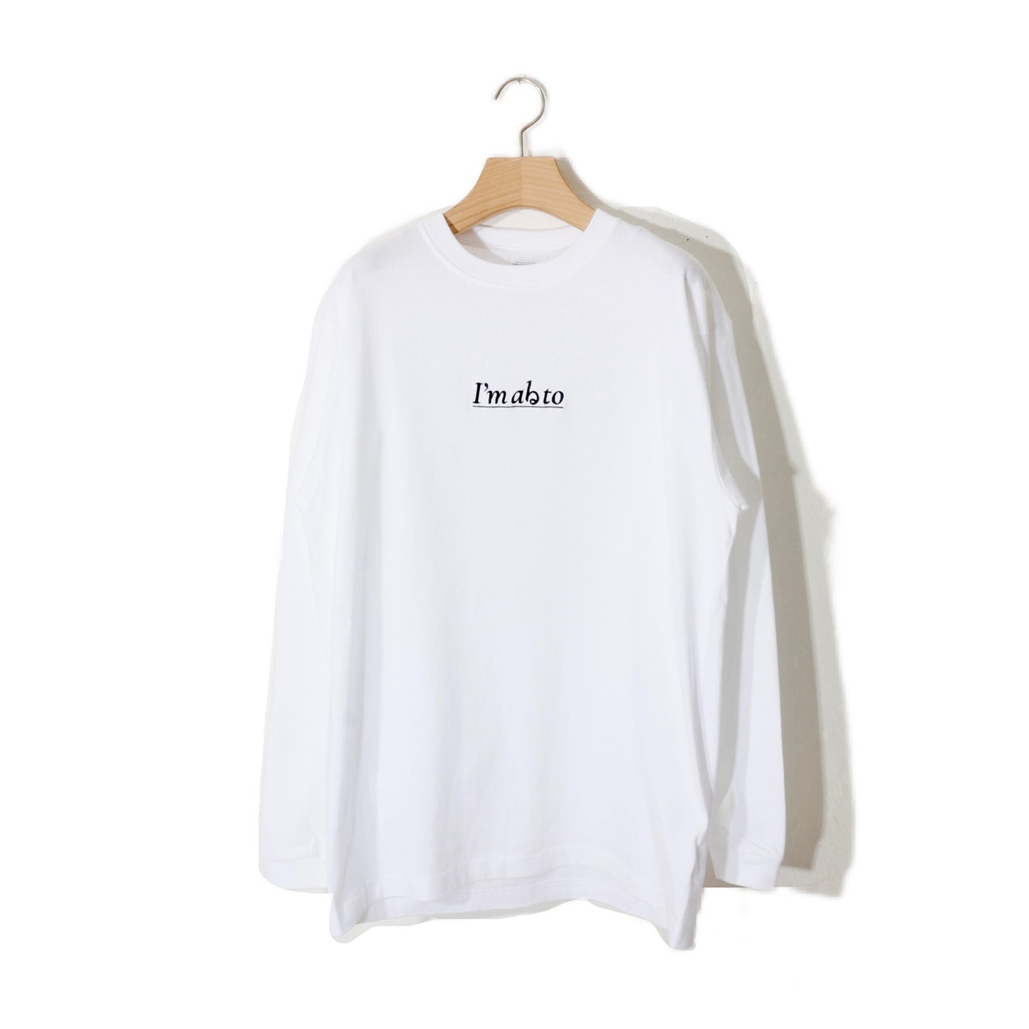 I'm abる to L/S T-shirt / wh