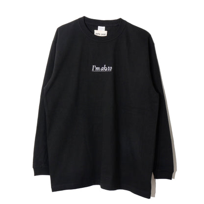 I'm abる to L/S T-shirt / bk