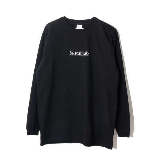 Sustainabる  / L/S T-shirt. / bk