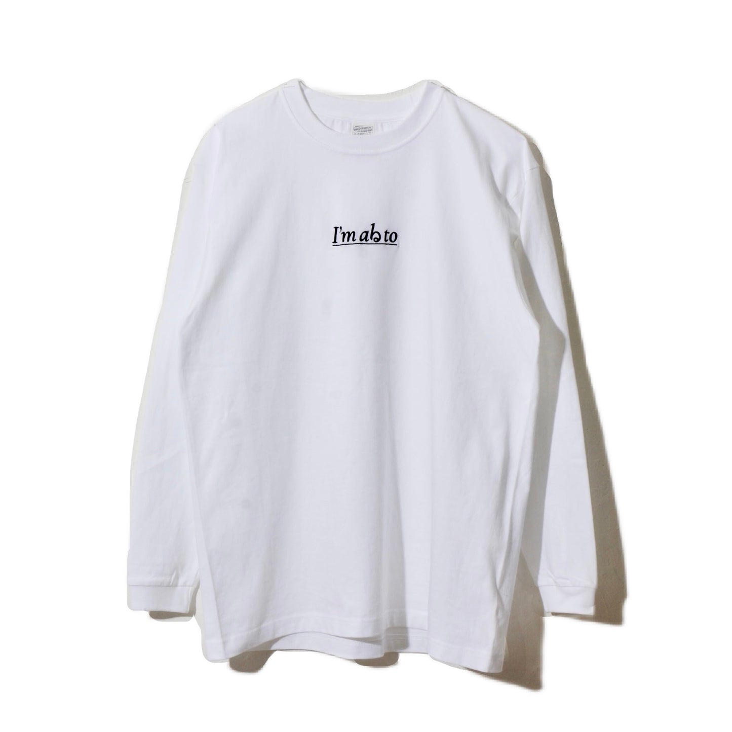I'm abる to L/S T-shirt / wh