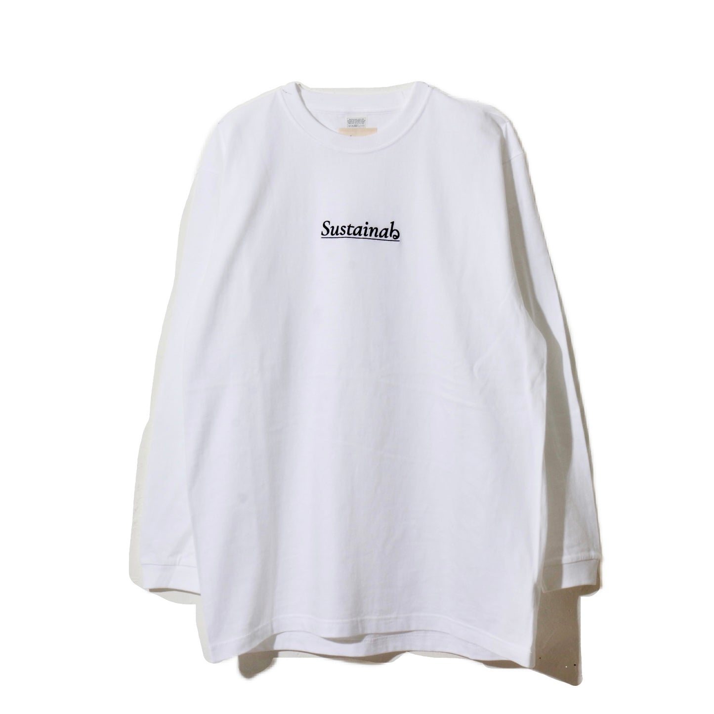 Sustainabる  / L/S T-shirt. / wh