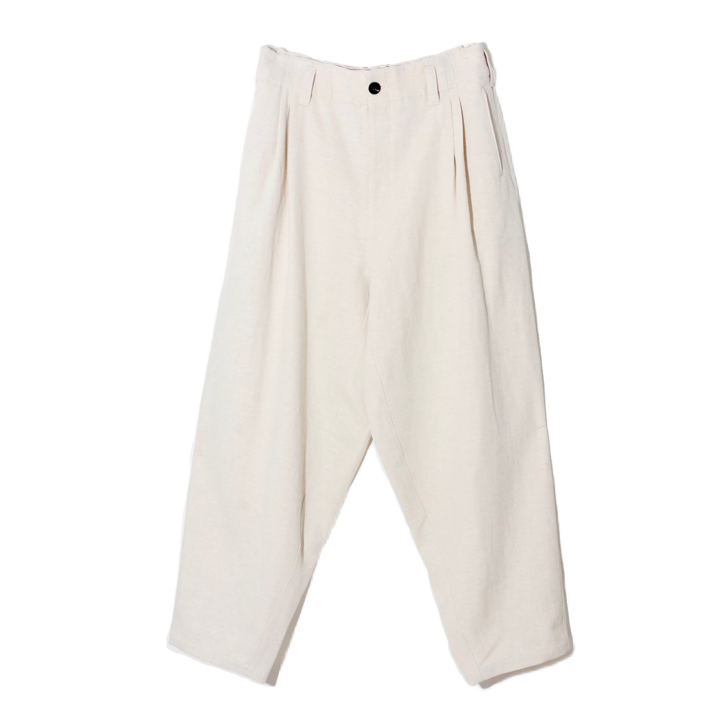 Natural Dyed 2tuck Trouser/  off white