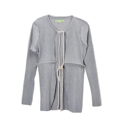 to do kotohayokozawa /CRISP ROPE CARDIGAN / gray