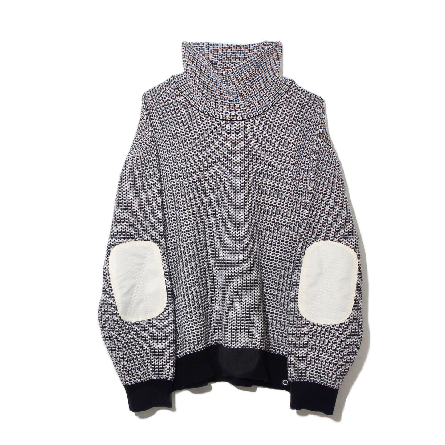 MIX KNIT SWEATER  / grey