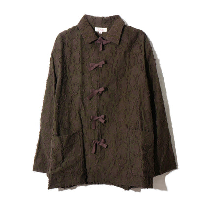 VICK CAMO RIBBON SHIRT /brown