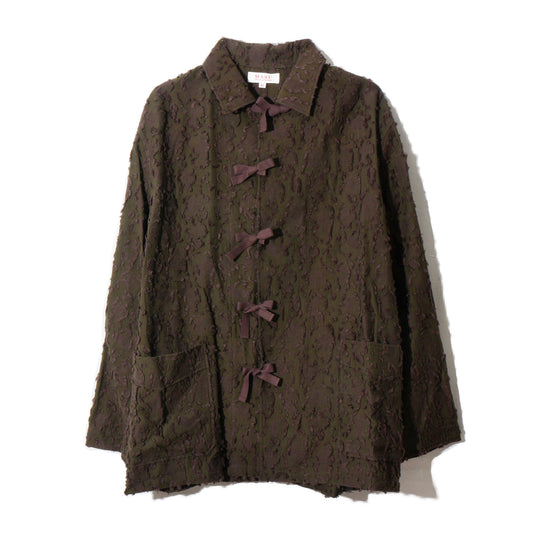 VICK CAMO RIBBON SHIRT /brown