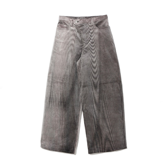 mirage_ bleach_corduroy_pants / black