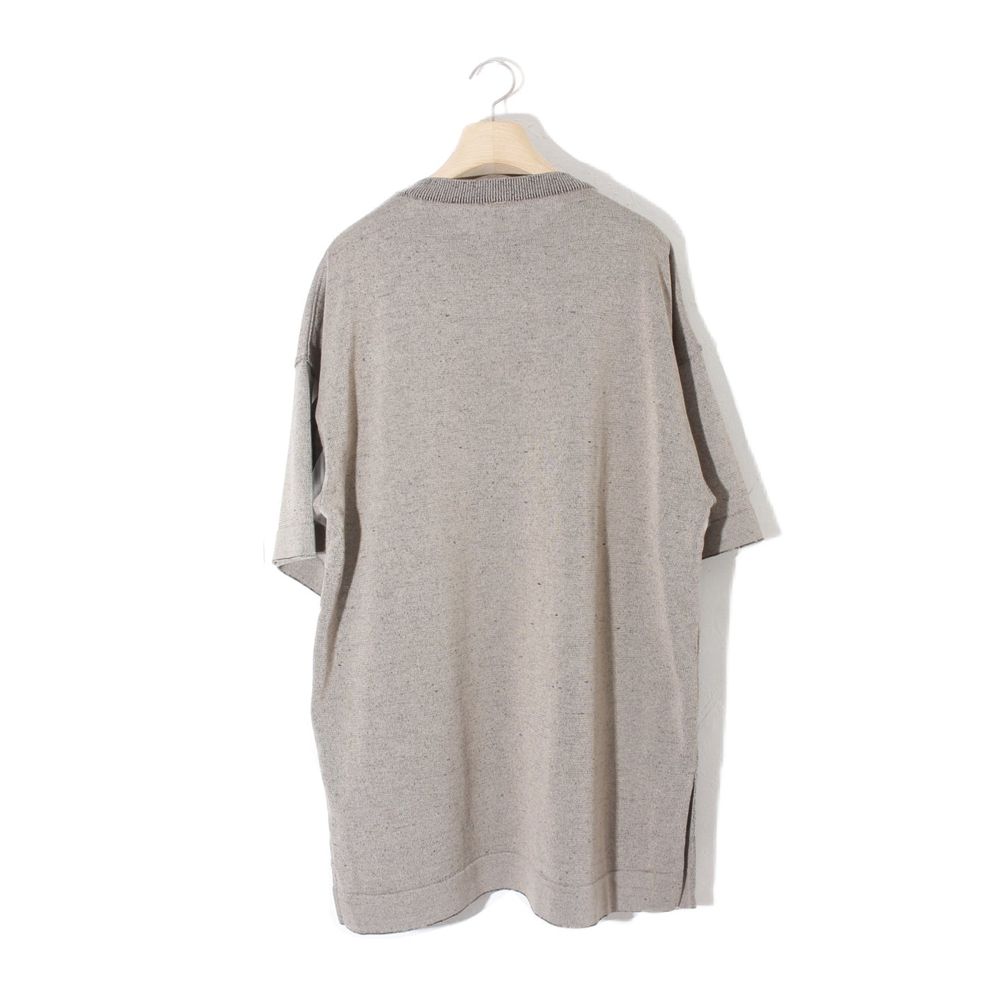 Plating Gima Cotton Halfsleeve Pullover  / beige