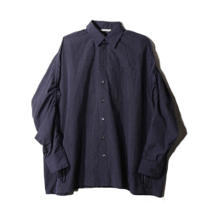 Archaeology Pin Stripe  Shirt / navy