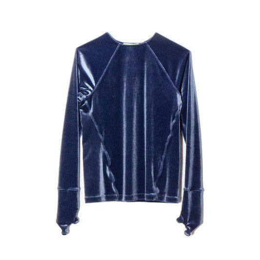 FLEX VELVET CUFF-GLOVE LONG TEE / navy