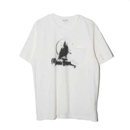 CASTLE POCKET T-SHIRT / white